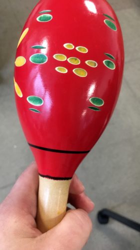 nicebands MARACAS WOOD RUMBA SHAKERS Set of 2 - Latin Hand Percussion With Full, Bright Vibrant Sound Quality and Great Rhythm Toy - Rattle With Party Fun photo review