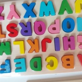 lemonlala Wooden Puzzles for Toddlers,Wooden Alphabet Number Puzzles Toddler Learning Puzzle Toys for Kids Ages 2 3 4 photo review