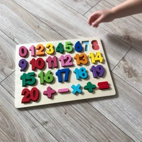 lemonlala Wooden Puzzles for Toddlers,Wooden Alphabet Number Puzzles Toddler Learning Puzzle Toys for Kids Ages 2 3 4 photo review