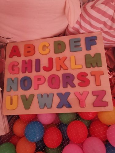 lemonlala Wooden Puzzles for Toddlers,Wooden Alphabet Number Puzzles Toddler Learning Puzzle Toys for Kids Ages 2 3 4 photo review